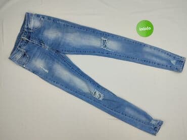 przetarte jeansy damskie: Jeansy damskie, rozmiar XS — 2