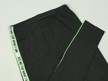 czarne dresy: Legginsy Sportowe damskie, rozmiar L — 1