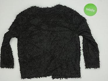 marka h: H&M – damski żakiet/kurtka bez zapięcia, czarny, z efektowną — 4