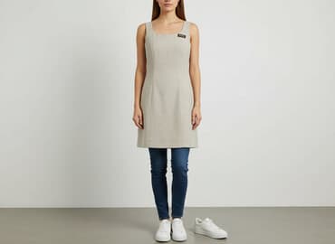 beżowy trencz i sukienka: Star, Sukienka damska, rozmiar S — 1