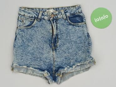 spodenki jeansowe z wysokim stanem pull and bear: Bershka, Szorty damskie, rozmiar S — 2
