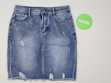 niebieska spódnice plisowane: Spódnica damska, S — 2