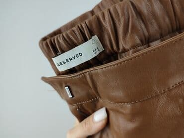 spodnie woskowane brązowe reserved: Reserved, Material trousers for women, size M — 6