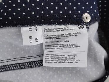 chinosy damskie granatowe: Canda, Spodnie materiałowe damskie, rozmiar M — 6