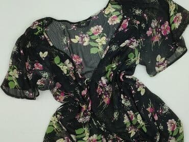 czarne szyfonowa bluzki: F&F, Women's blouse, size L — 1