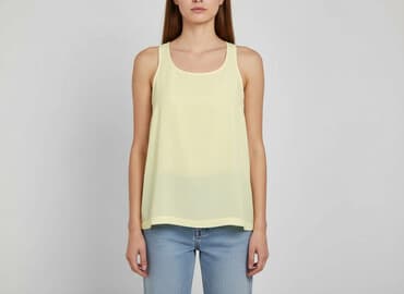 bluzka żółta w czarne paski: Sukienka damska, rozmiar M — 7