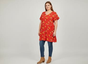 piękne czerwone sukienki na wesele: Tunika damska, rozmiar 2XL — 8