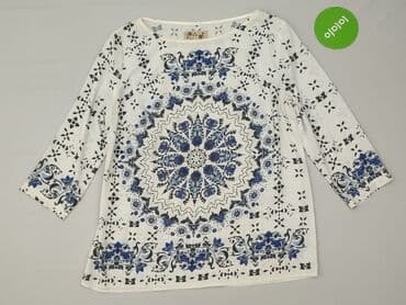 biała bluzka dekolt w łódkę: Blue, Bluzka damska, rozmiar M — 2