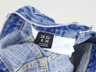 spodenki jeansowe z wysokim stanem pull and bear: PrettyLittleThing, Szorty damskie, rozmiar S — 5