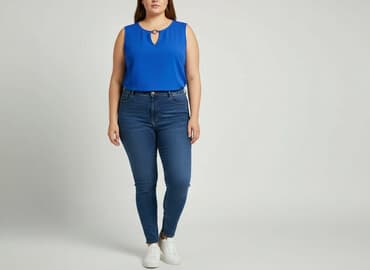 srebrne bluzki wieczorowe: Essence, Bluzka damska, rozmiar 4XL — 6