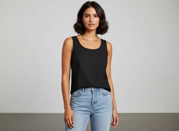 kamizelka damska krótka h m: H&M, T-shirt damski, rozmiar M — 6