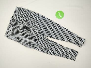 legginsy w prążki hm: H&M, Spodnie materiałowe damskie, rozmiar L — 3