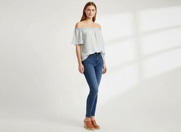 biała jedwabna bluzka damska: Bluzka damska, rozmiar S — 6