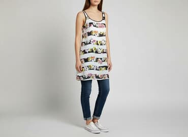 sukienka z haftowanymi kwiatami: Sukienka damska, rozmiar S — 5