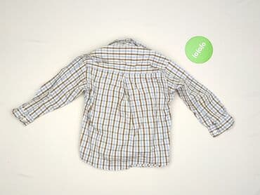 marynarka i koszulka: Shirt 3-4 years, condition - Perfect, pattern - Cell, color - Light blue — 3