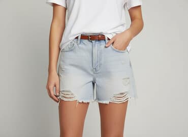 spodenki damskie jeansowe sinsay: Szorty damskie, rozmiar S — 6