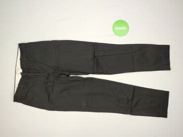 zara woskowane spodnie: H&M, Material trousers for women, size S (EU 36) — 2