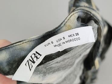 zara sukienka w kwiaty z bufiastymi rękawami: Zara, Women`s dress, size S — 4