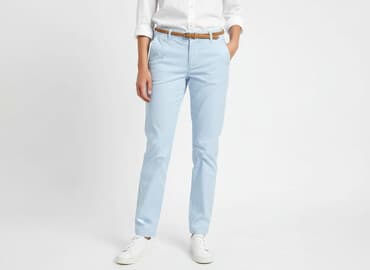 czerwone chinosy damskie: Colours of the World, Spodnie materiałowe damskie, rozmiar S — 6