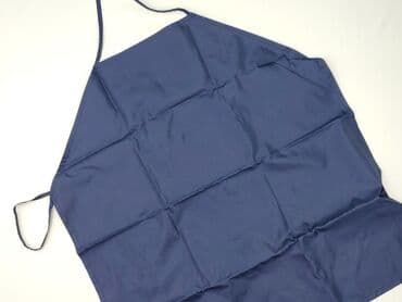 Gardening Clothes: Granatowy fartuch kuchenny z wiązaniami na szyi i w pasie. Wykonany z — 1