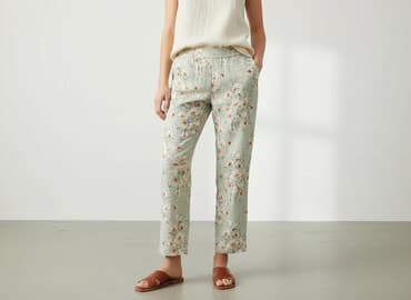 cekinowe spodnie h m: H&M, Spodnie materiałowe damskie, rozmiar XS — 6