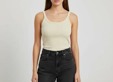 koszulka na ramiączkach plus size: Topshop, T-shirt damski, rozmiar L — 6