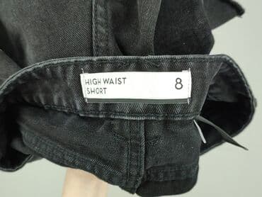 krótkie spodenki z wysokim stanem czarne: Szorty damskie, rozmiar S — 5