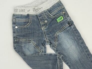 koszulka z traktorem dla chłopca: Denim pants, 6-9 months, condition - Good — 1