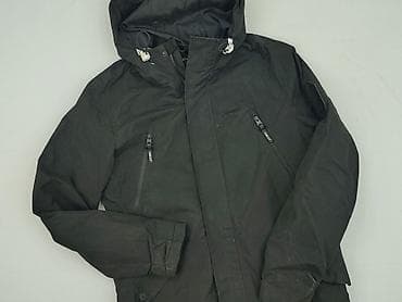 dresy dkny: Męska kurtka parka z kapturem – czarna, rozmiar M - Długość typu — 1