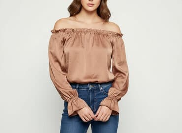 amisu top new yorker: Amisu, Women's blouse, M — 7