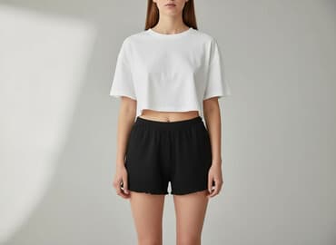 czarne dresowe szorty damskie: Szorty damskie, rozmiar S — 7