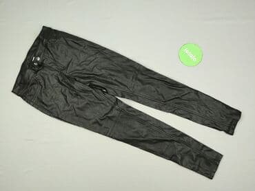 jeansy damskie podarte: H&M, Material trousers for women, size 2XS (EU 32) — 2