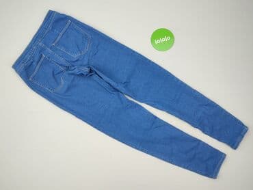 dżinsy z wysokim stanem duże rozmiary: Skiny, Jeansy damskie, M — 3