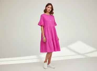 sukienki na wesele dla mamy midi: Sukienka damska, rozmiar S — 5