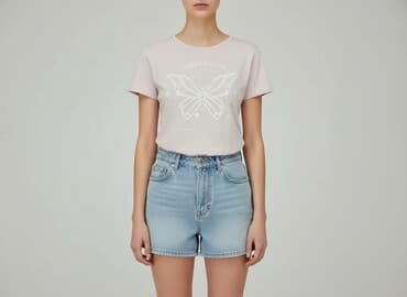 sinsay t shirty damskie: Sinsay, T-shirt damski, rozmiar 2XS — 6