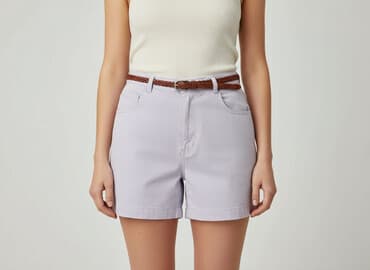 krótkie spodenki z lajkry: Szorty damskie, rozmiar L — 7