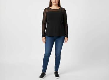 seksowna bluzka na imprezę plus size: BODY FLIRT, Women's blouse, size 3XL — 1