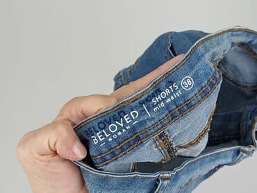 krótkie spodenki z wysokim stanem jeansowe: Beloved, Szorty damskie, rozmiar M — 5