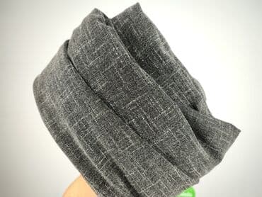 szare szerokie jeansy: Spodnie materiałowe damskie, rozmiar L — 4