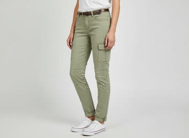 spodnie czarne cargo bershka: Amisu, Spodnie cargo damskie, rozmiar XS — 6