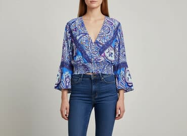bluza z napisem cropp: Amisu, Bluzka damska, rozmiar S — 6