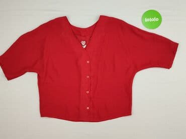 tanie bluzki z krótkim rękawem: Koszula damska, rozmiar XL — 2