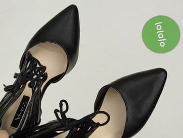 srebrne sandały reserved: Vices, Półbuty damskie, 37 — 5