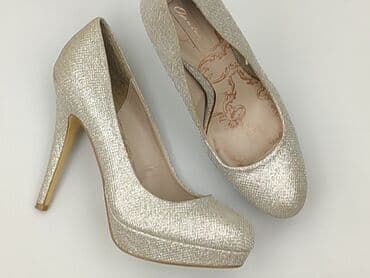 ccc srebrne sandały na obcasie: Next, Półbuty damskie, rozmiar 41 — 1