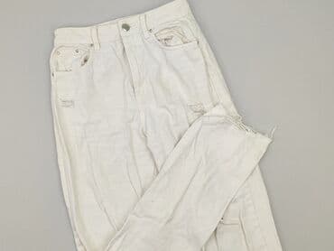 jeansy calvin klein damskie wysoki stan: Denim, Jeansy damskie, rozmiar S — 1