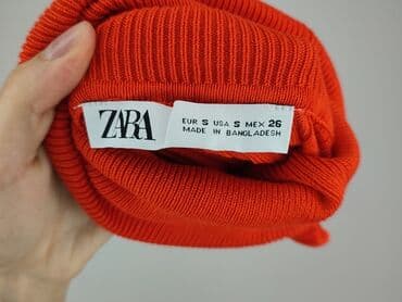 zara koszulka z prązkowanej dzianiny: Zara, Golf damski, S — 7