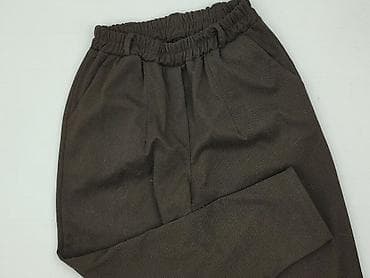 smiths buty: Spodnie damskie w jodełkę, produkcja Włoch - Kolor: ciemny brąz - — 1