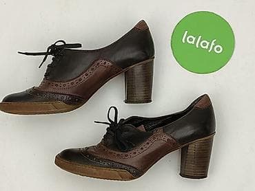 kononowicz w kamizelce: Czółenka damskie Ann-Mex w stylu brogues/oxford na słupku - Marka — 3