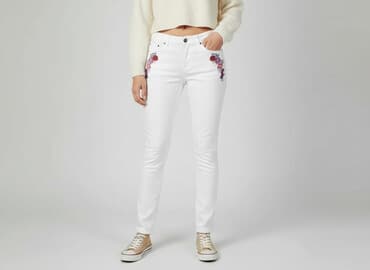 jeansy damskie haftowane: Esmara, Jeansy damskie, rozmiar XS — 7