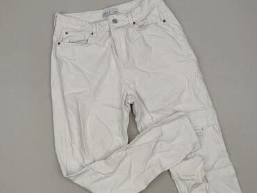 biale szerokie jeansy: Primark, Jeansy damskie, rozmiar L — 1